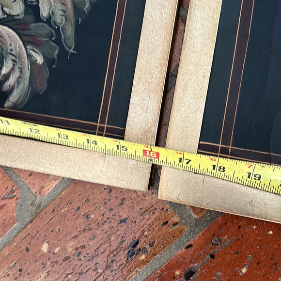 Vintage Fleur De Lis Crackle Framed Artwork - Picture 6 of 10